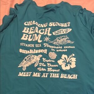 SHEIN Blue Graphic Tee